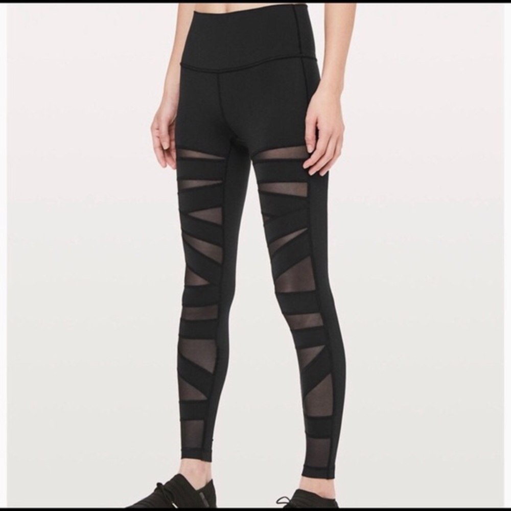 Lululemon Wunder Under Mesh Tech Leggings 🖤
